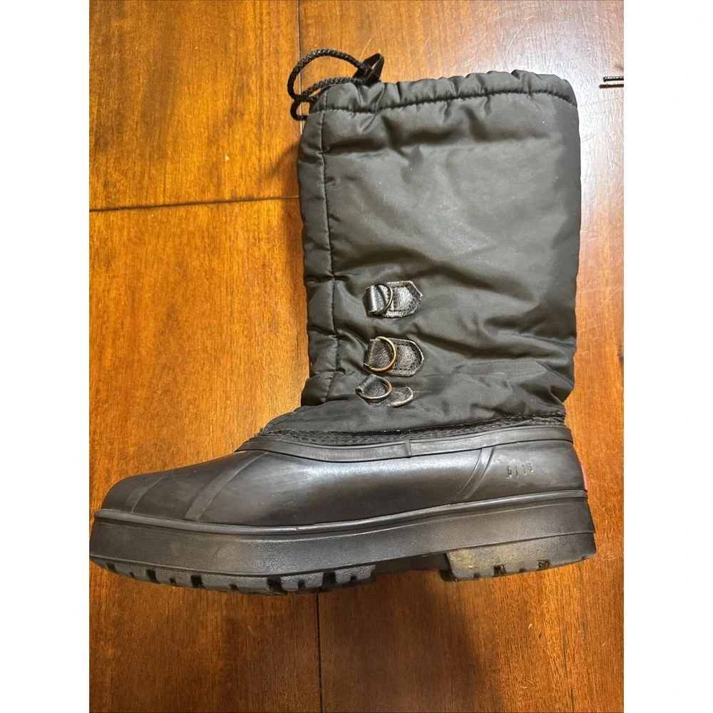Vintage Sorel Kaufman Canada Snow Boots Womens 8‎ Black Pac Boots Felt Liner